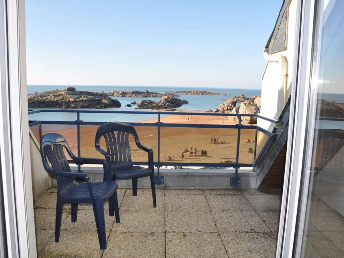 Appartement Terrasse Bord De Mer A Tregastel Avec Parking - Fr-1-368-19 Eksteriør billede